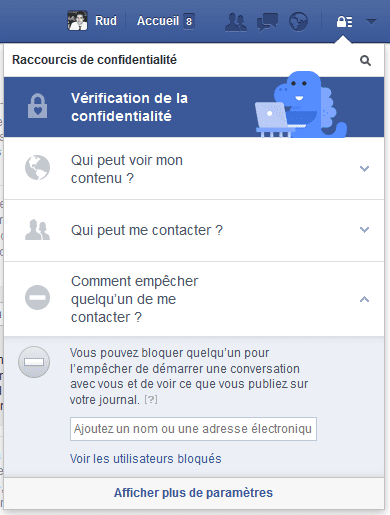 bloquer quelqu'un sur facebook