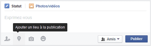 indication de lieu facebook