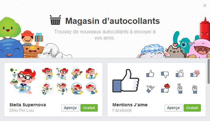 bouton facebook je n'aime pas