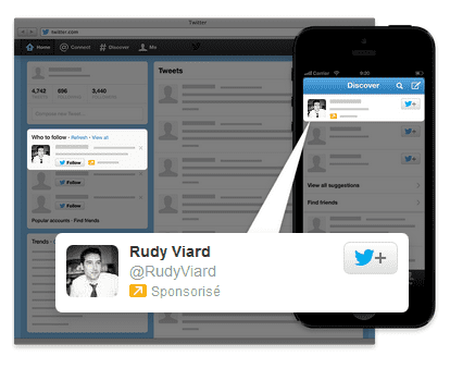 comptes sponsorisés Twitter