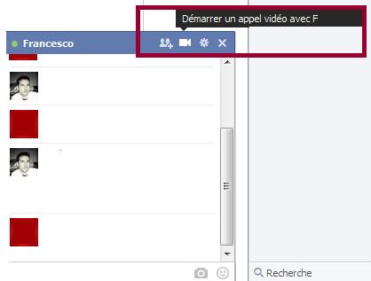 démarrer un appel vidéo facebook