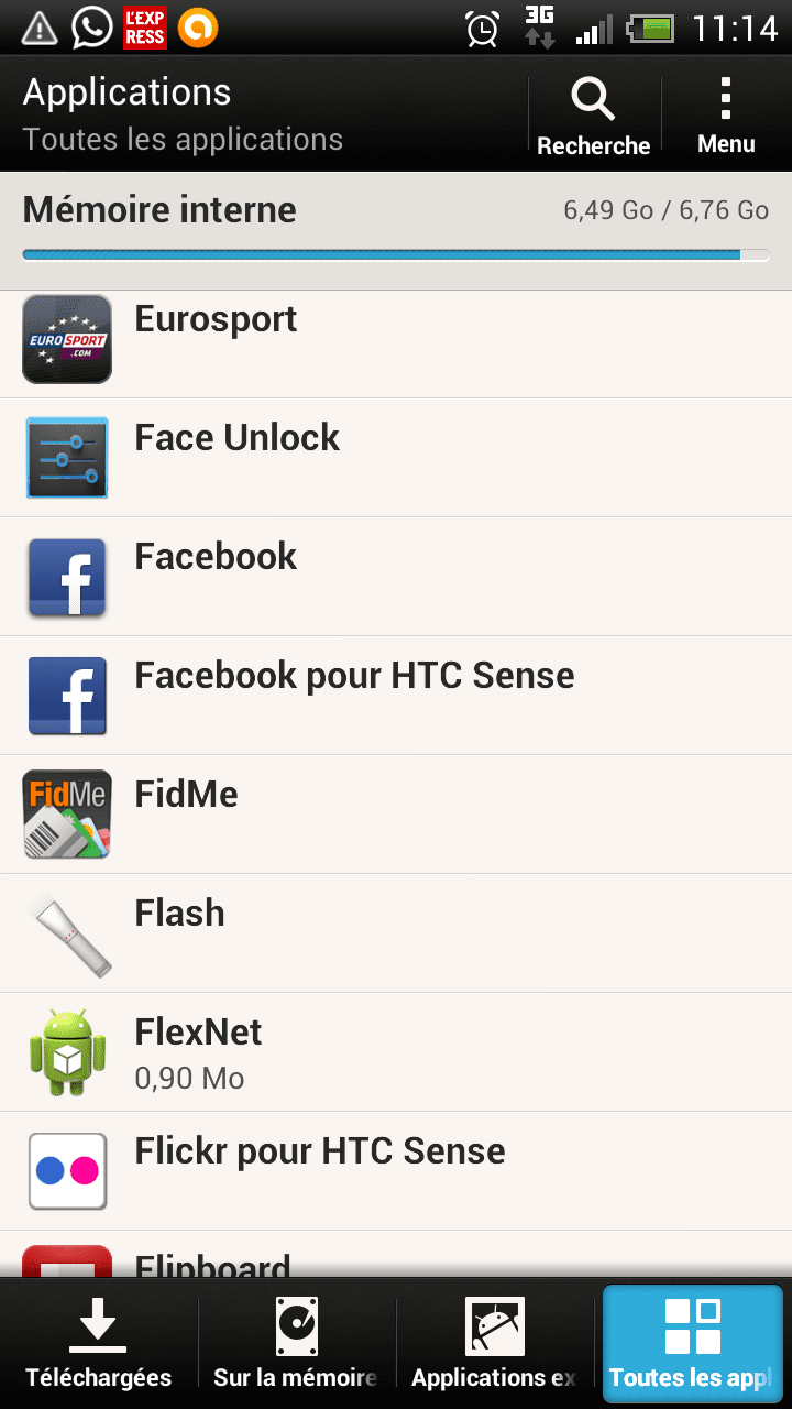 désinstaller facebook mobile