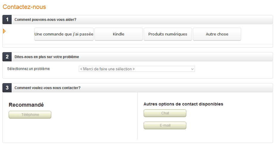 comment contacter amazon