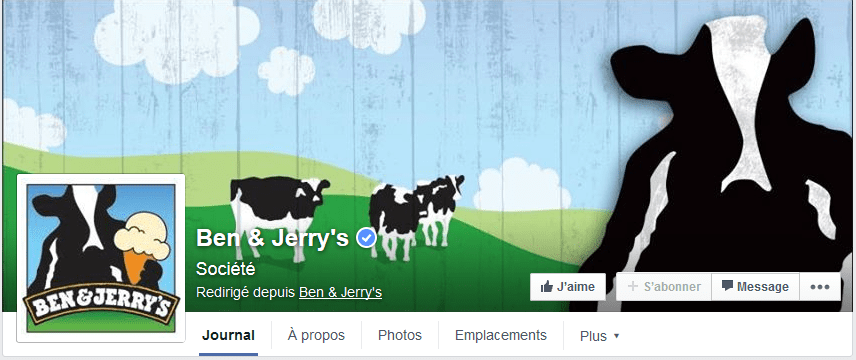 photo couverture facebook ben & jerrys