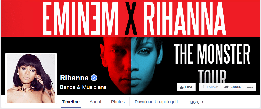 photo couverture facebook rihanna