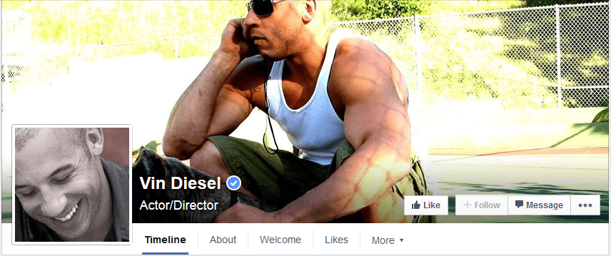 photo facebook vin diesel