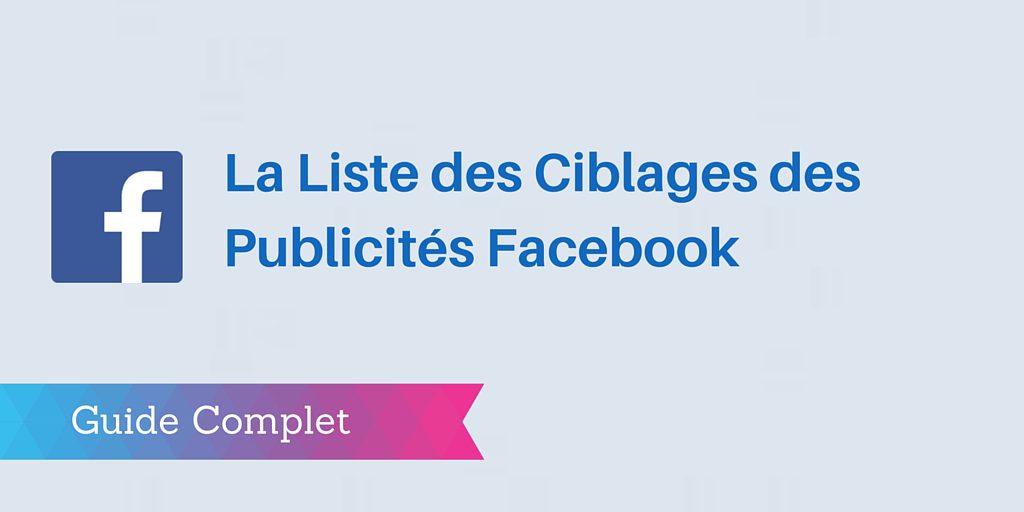 ciblage facebook