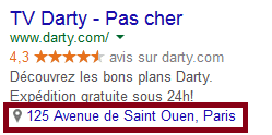 extension de lieu google