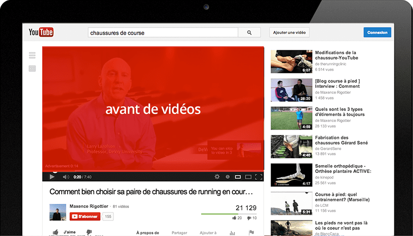 publicité youtube preroll