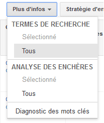 rapport termes de recherche