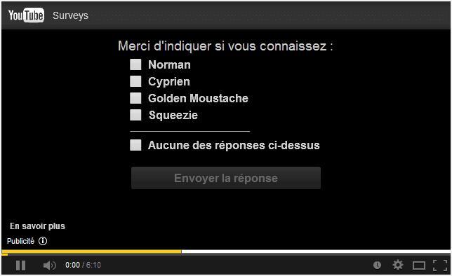 sondage youtube