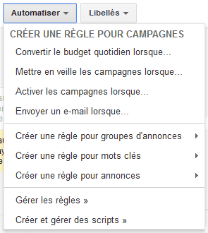 automatiser votre campagne : mise en place de règles