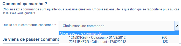 commande cdiscount