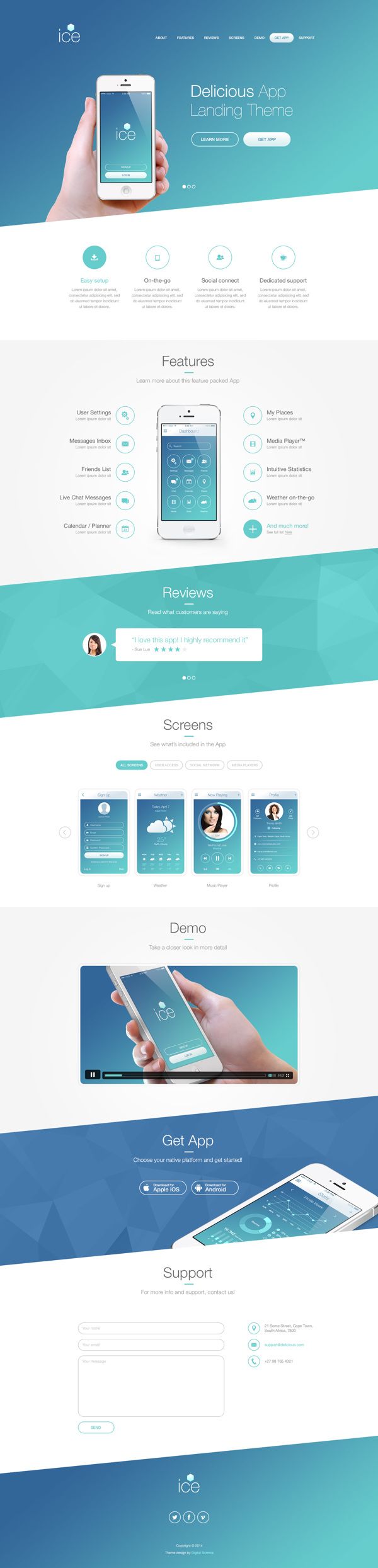 landing page