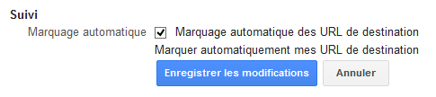 marquage url adwords