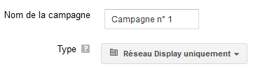 nommer campagne adwords