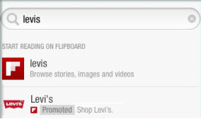 promoted search flipboard