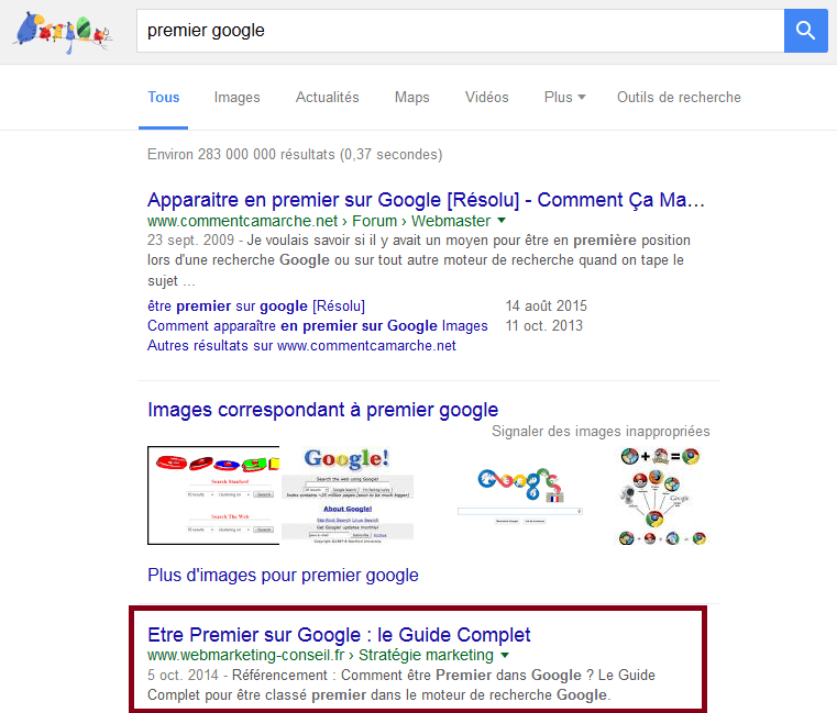 premier google