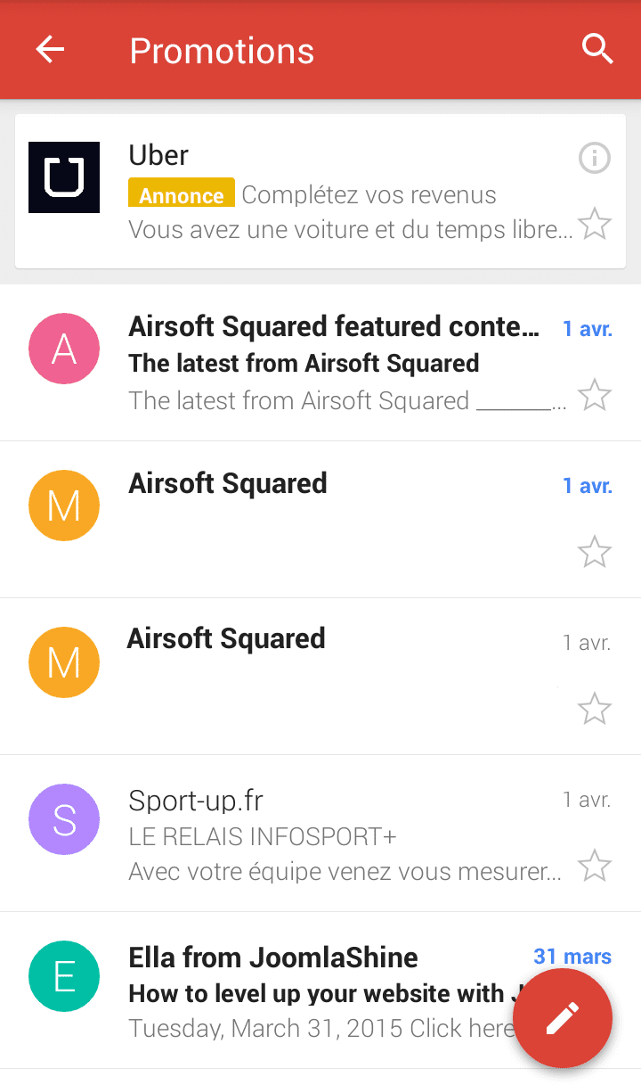 publicité gmail