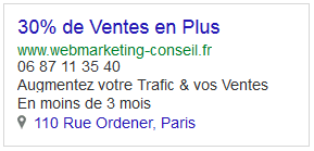 annonce google