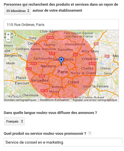 petite annonce google