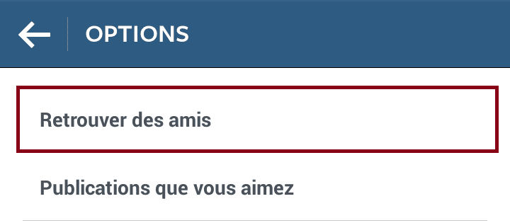 retrouver des amis sur instagram