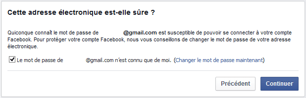 adresse électronique facebook volée