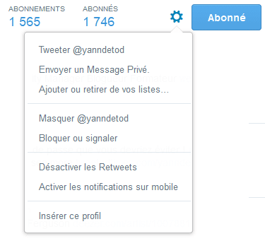 bloquer utilisateur twitter