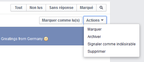 messagerie facebook