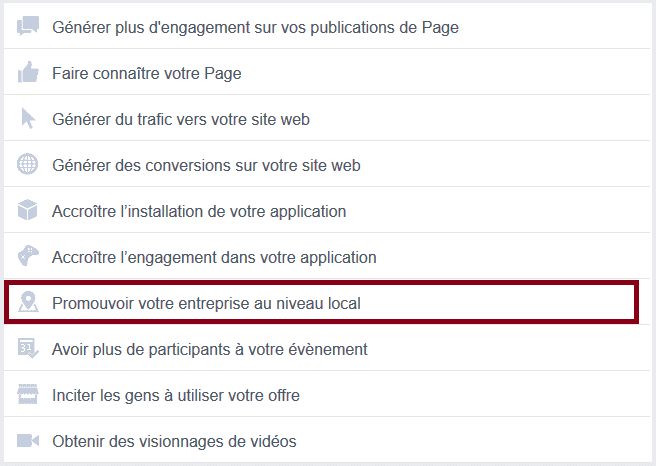 promouvoir entreprise local