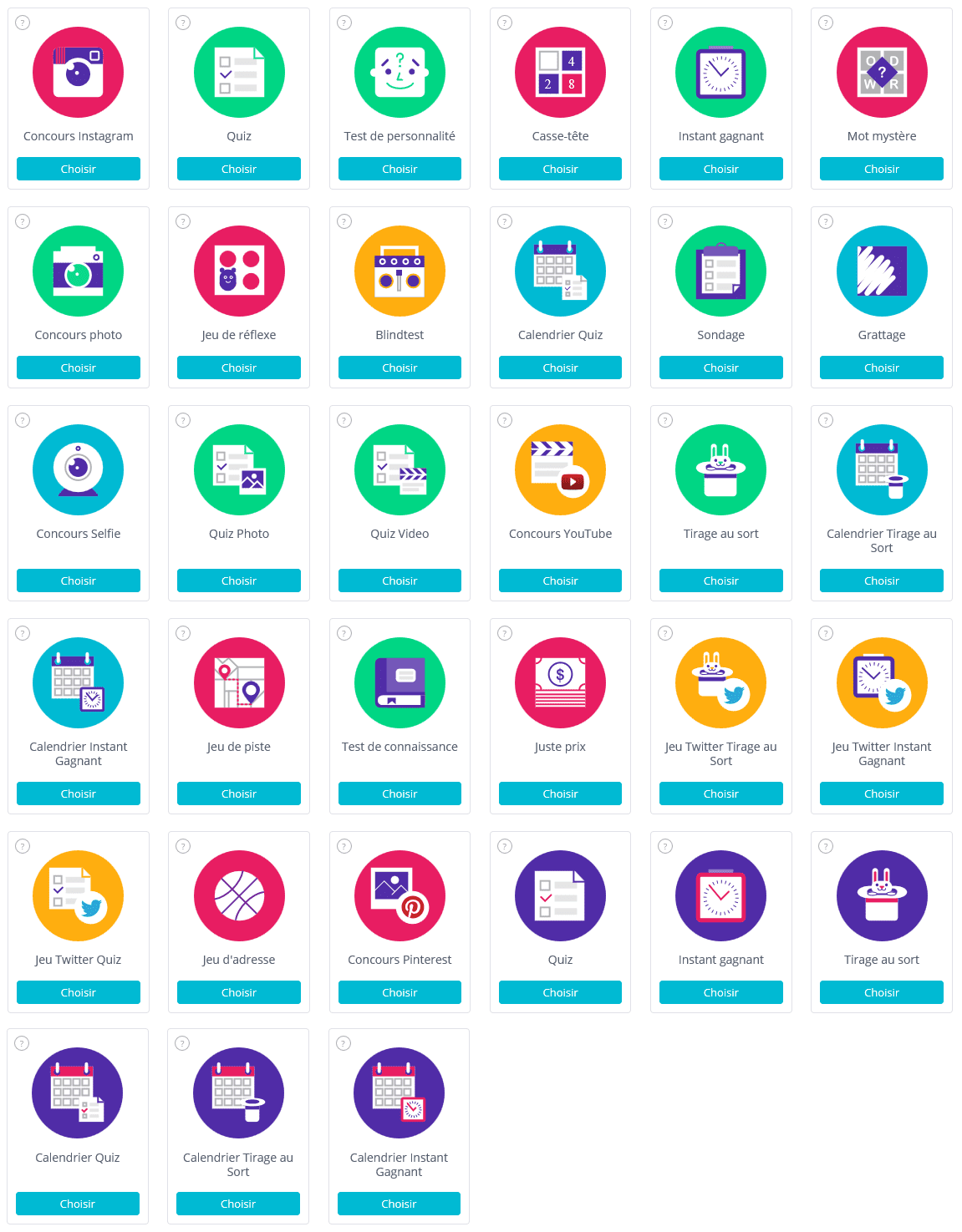 concours réseaux sociaux