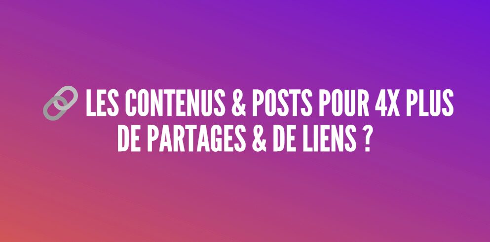 contenus publications posts partages