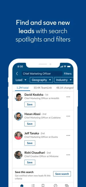 application mobile sales navigator