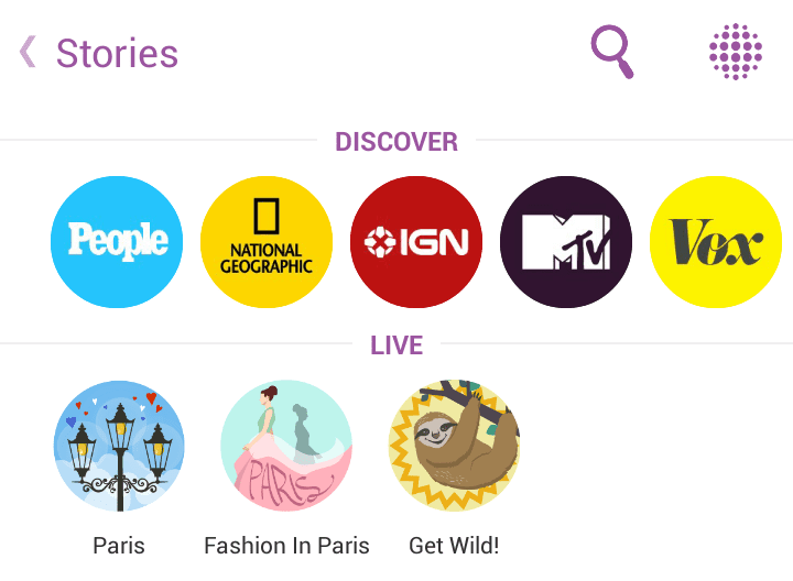 stories snapchat