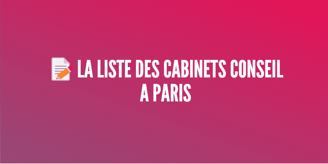 cabinets conseil paris