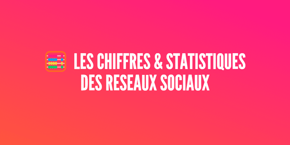 chiffres statistiques réseaux sociaux