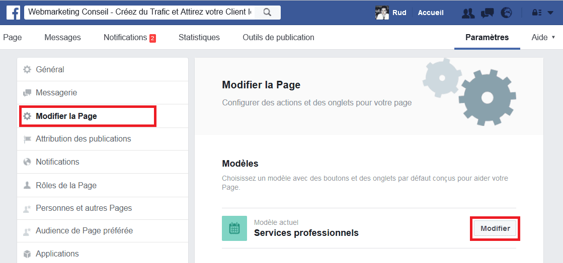 changer thème facebook