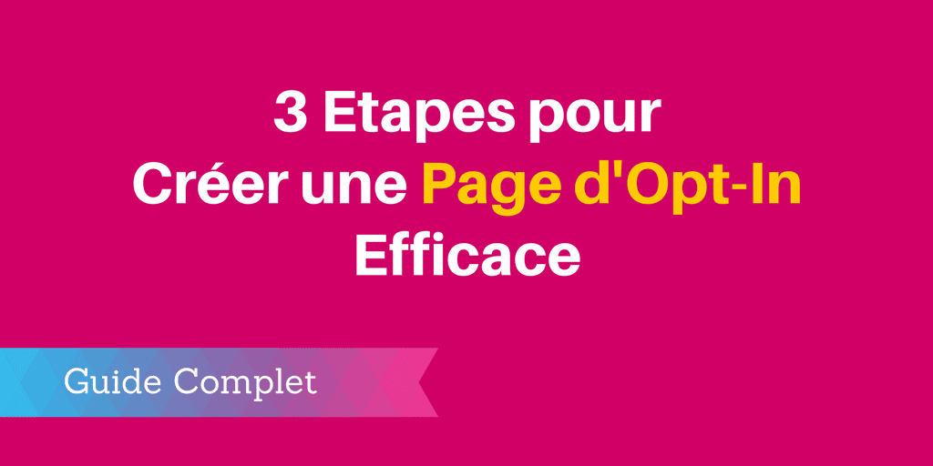 créer page opt-in