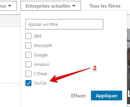 linkedin recherche entreprise