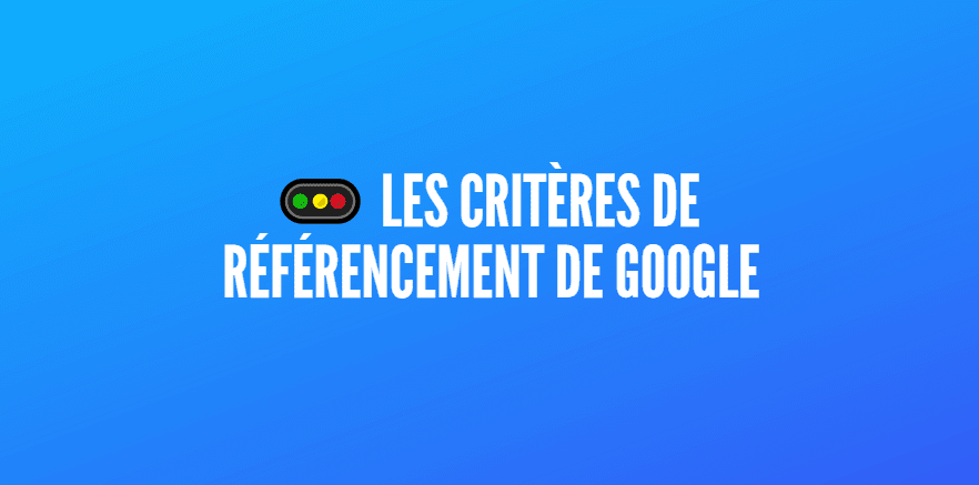 critères référencement google