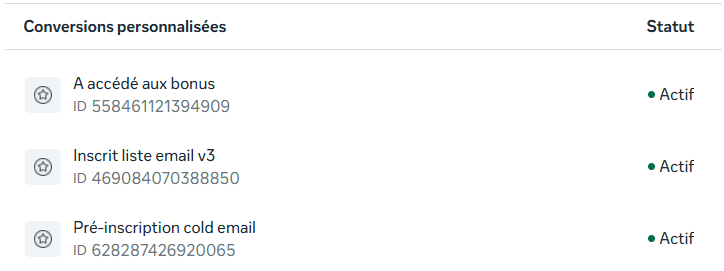 conversions facebook