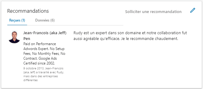 recommandations linkedin