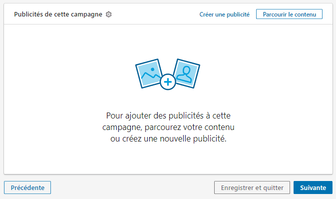 créer publicité linkedin