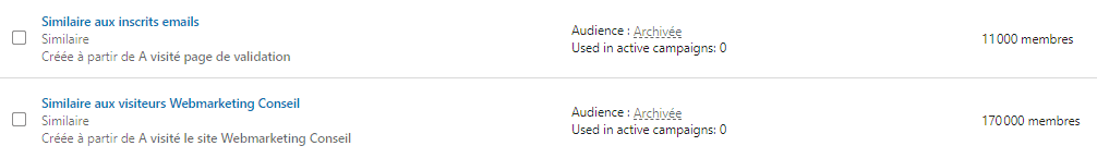 similar audience linkedin