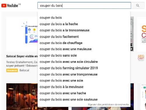 moteur de recherche youtube