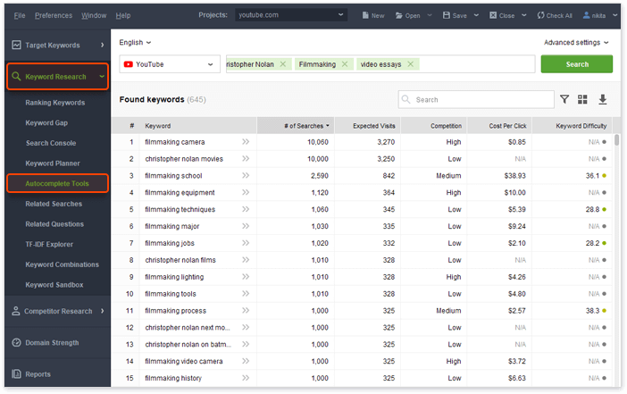 outil seo youtube rank tracker