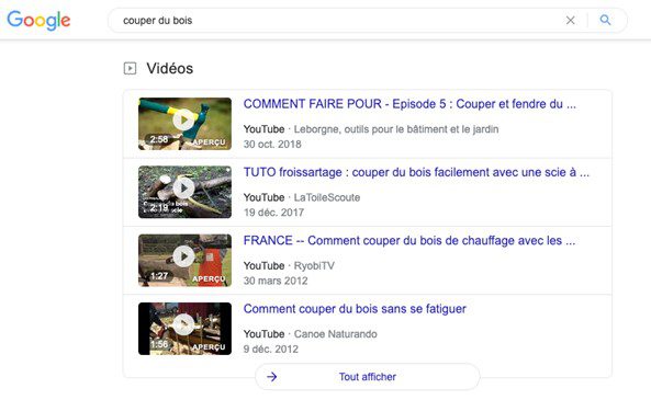 resultats recherche google