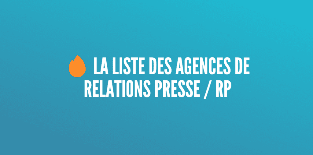 agences relations presse