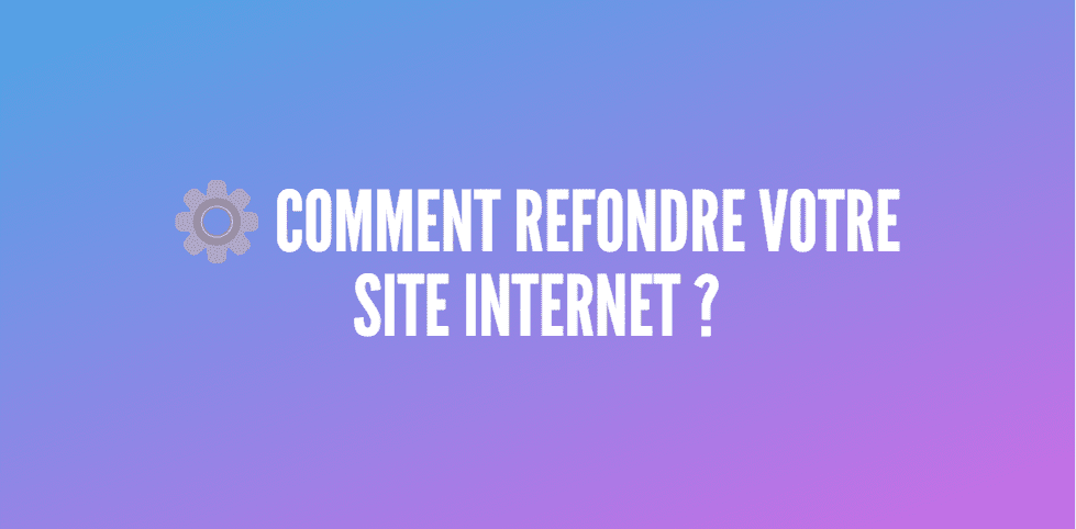 refonte site internet