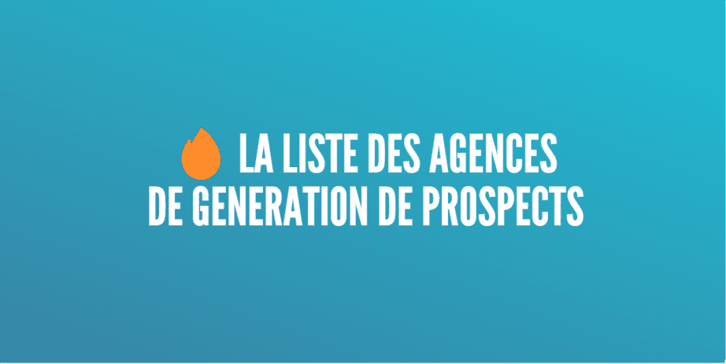 agences génération de prospects